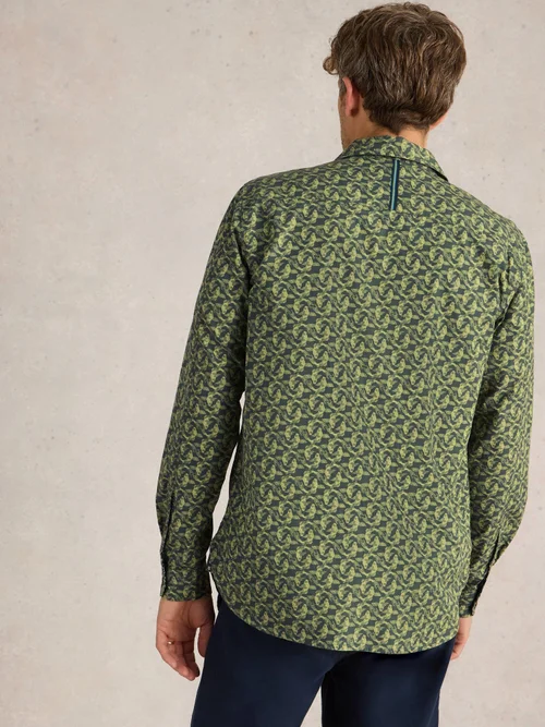 Chemise imprimée poissons koi - Green Pr - M Image 4