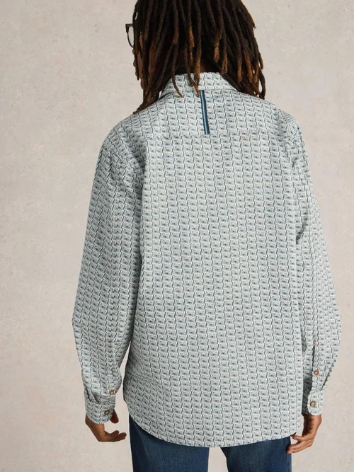 Chemise imprimée cassette - White Pr - XXXL Image 4