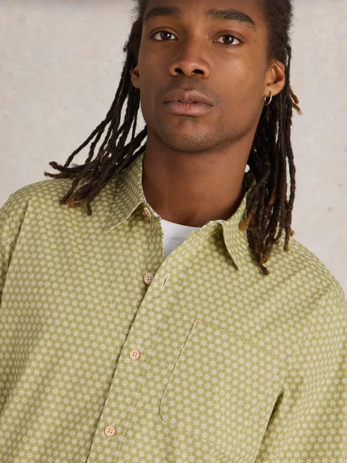 Chemise imprimée mini fleurs - Green Pr - XXXL Image 3