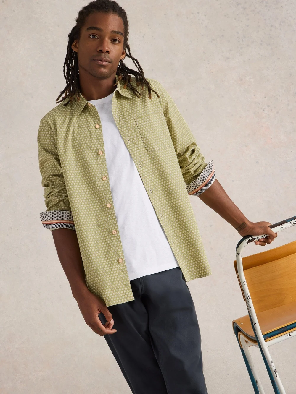 Chemise imprimée mini fleurs - Green Pr - XXXL Image 1