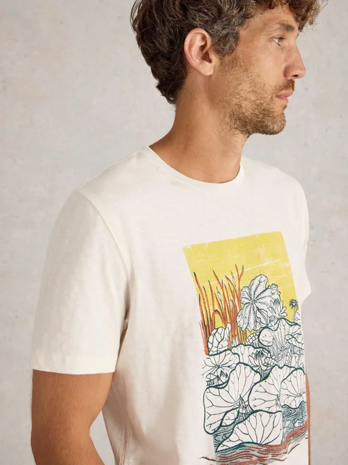 T-shirt graphique Lilypad - White Pr - S Image 3