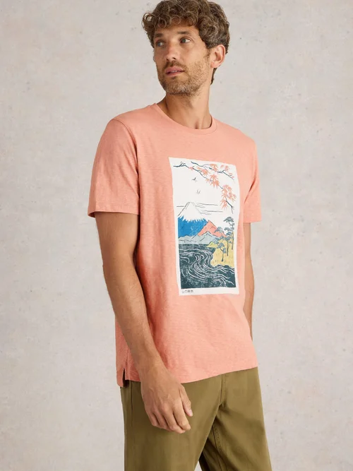 T-shirt graphique montagne - Pink Pr - XS Image 1