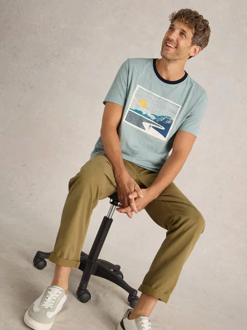 T-shirt graphique Peak Pedals - Blue Pr - XXXL Image 1