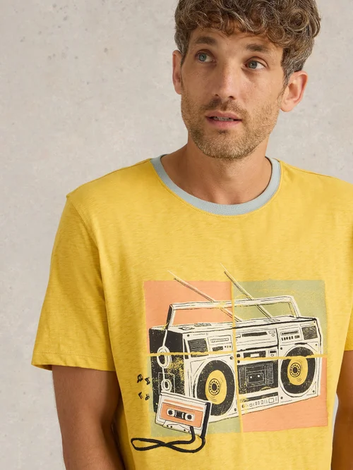 T-shirt graphique stéréo - Yellow Pr - XXXL Image 3