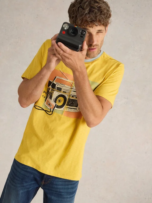 T-shirt graphique stéréo - Yellow Pr - XXXL Image 1