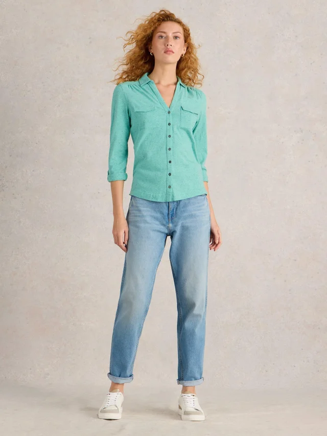 CHEMISE EN JERSEY À POCHES ANNIE