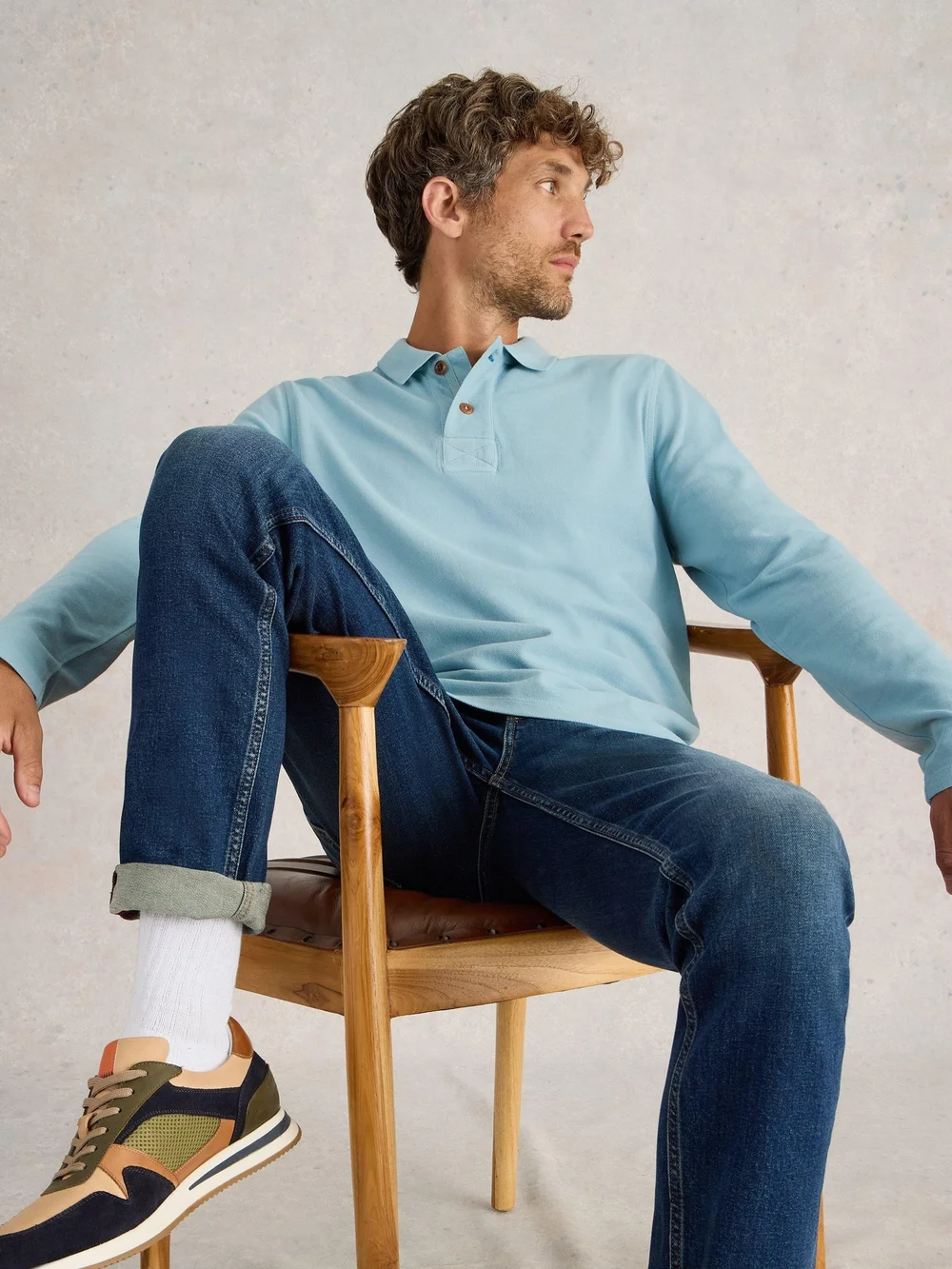 Polo utilitaire LS - Lgt Blue - S Image 1