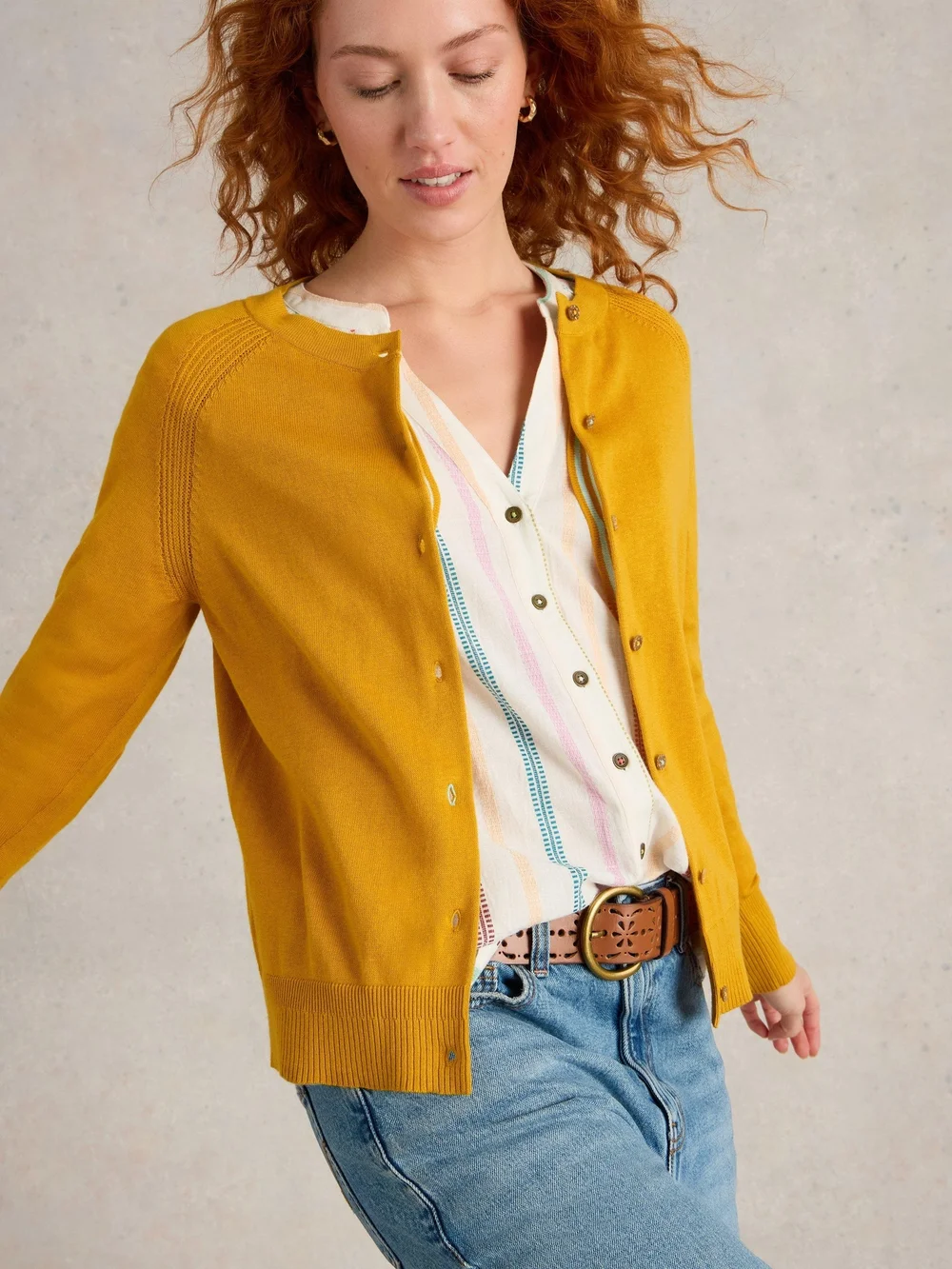 Cardigan Lulu - Mid Yellow - 44 Image 1