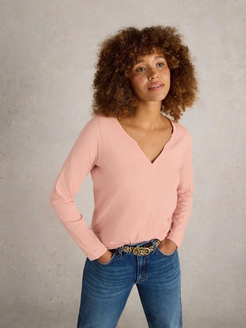 T-SHIRT À MANCHES LONGUES NELLY - Dus Pink - 52 Image 1
