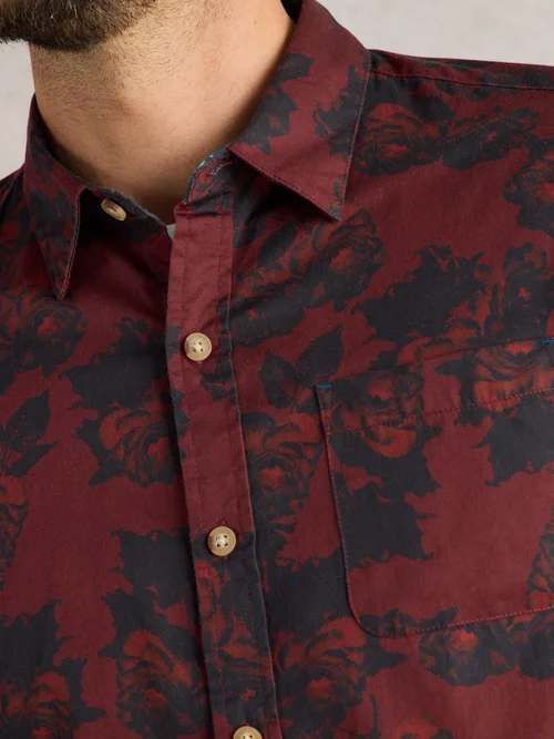 Chemise imprimée fleurs foncées - Red Pr - XXXL Image 3