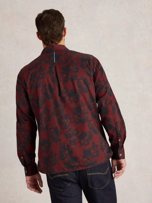 Chemise imprimée fleurs foncées - Red Pr - XXXL Image 4