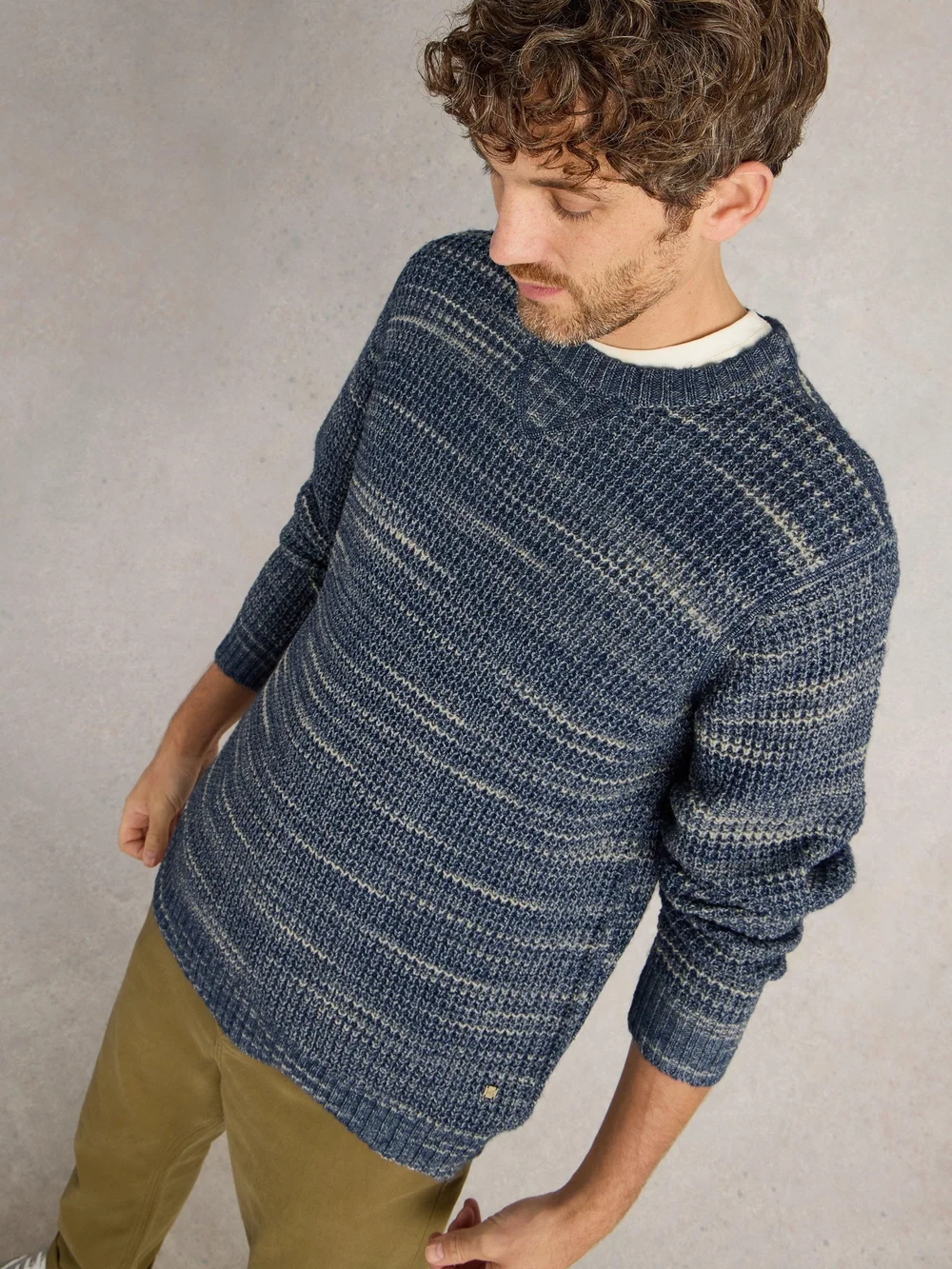 Pull Combe Spacedye - Blue Mlt - XXXL Image 1