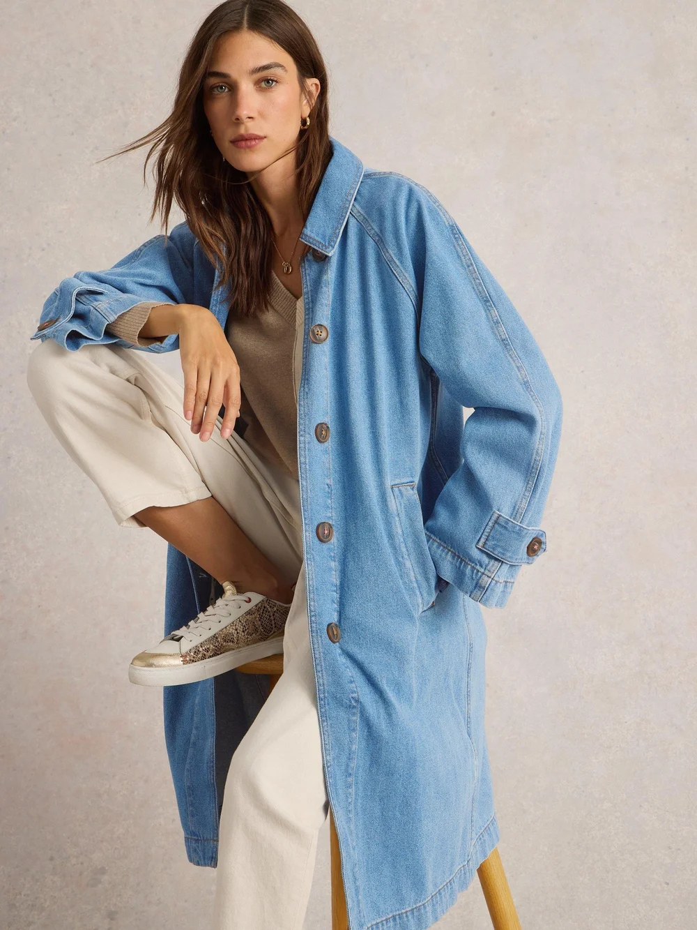 Manteau En Denim Oakleigh - Mid Denim - 52/R Image 1