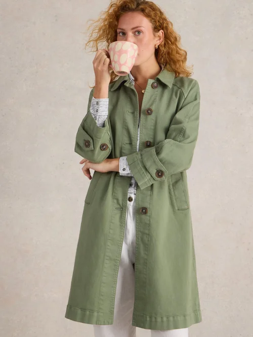 Manteau En Denim Oakleigh - Mid Green - 52/R Image 1