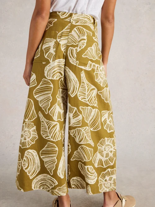 Culotte Roxy aus Leinenmischung - Green Pr - 52/R Image 4
