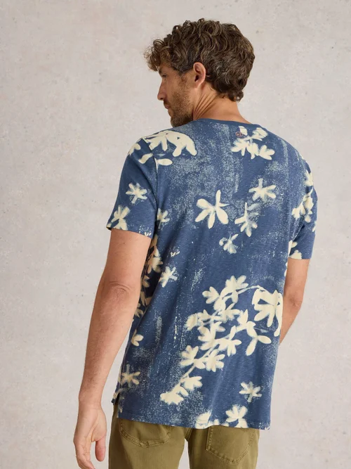 T-shirt à manches courtes imprimé floral - Navy Pr - XXXL Image 4