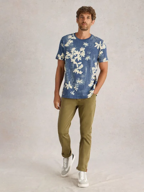 T-shirt à manches courtes imprimé floral - Navy Pr - M Image 2