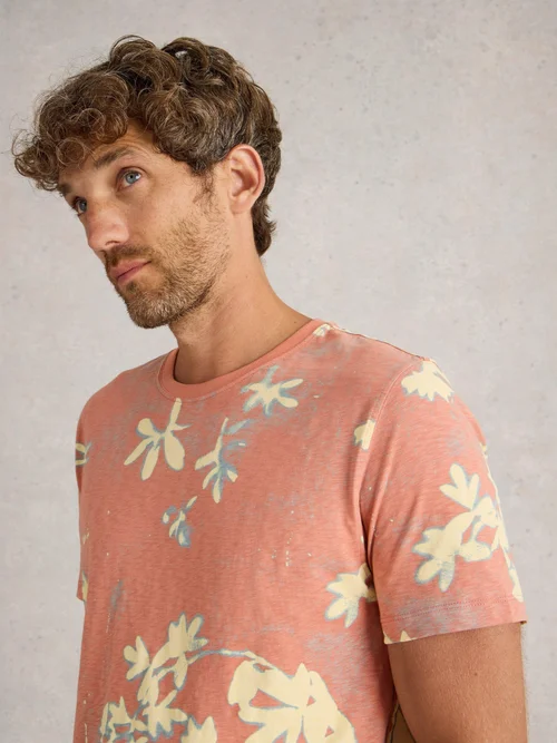 T-shirt à manches courtes imprimé floral - Pink Pr - XXXL Image 3
