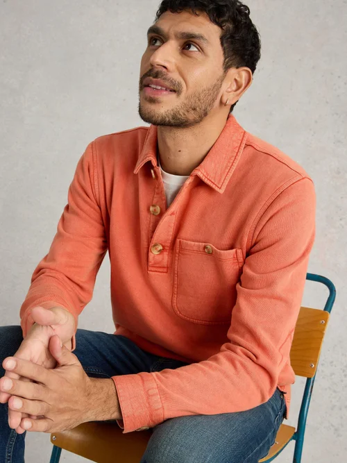 Sweat à col Brampton - Dk Orange - XXXL Image 3