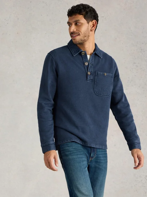 Sweat à col Brampton - Indigo Ble - XXXL Image 3