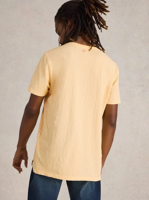 T-Shirt À Manches Courtes Abersoch - Lgt Yellow - XL Image 4