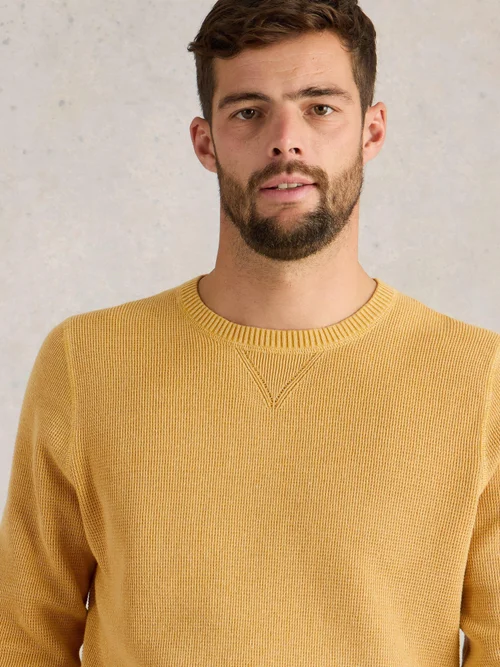 Pull À Col Rond Attadale - Mid Yellow - XXXL Image 3