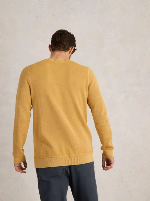 Pull À Col Rond Attadale - Mid Yellow - XXXL Image 4