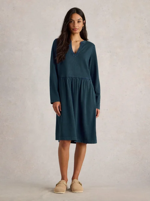 Robe En Jersey Denim Thea - Mid Denim - 52/R Image 2