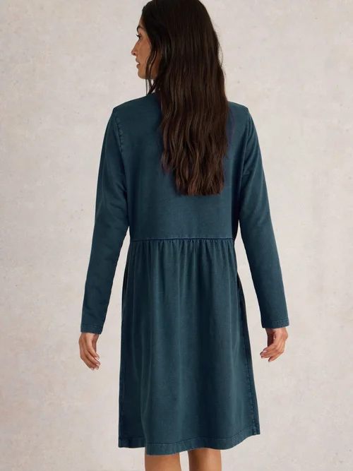 Robe En Jersey Denim Thea - Mid Denim - 48/R Image 4