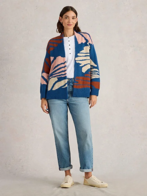 CARDIGAN LONG LOUISA - Blue Mlt - XL Image 2