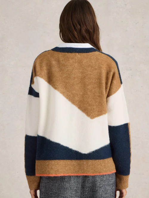 PULL CERIE CHEVRON - Nat Mlt - 46 Image 4