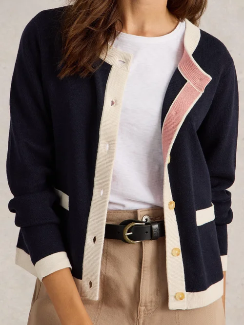 Cardigan Charlotte - Navy Multi - 46 Image 3