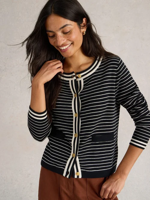 CARDIGAN CHARLOTTE À RAYES - Blk Mlt - 52 Image 3