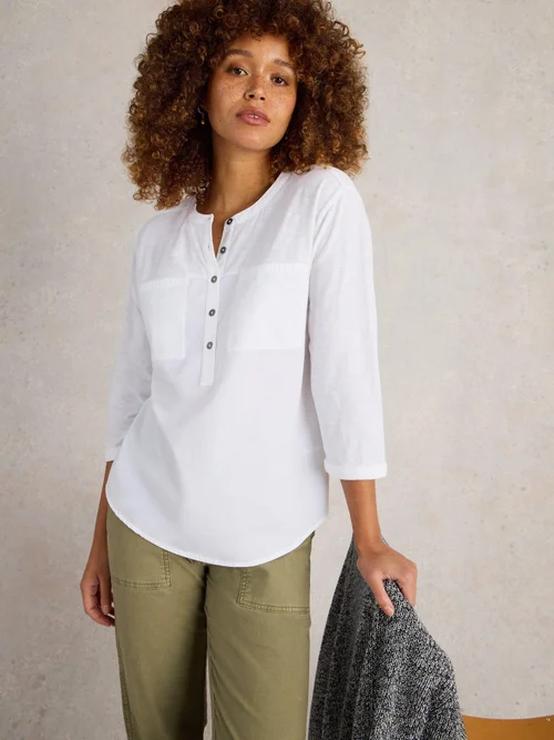 Langarmshirt Beth mit 3/4-Ärmeln - Bril White - 52 Image 1