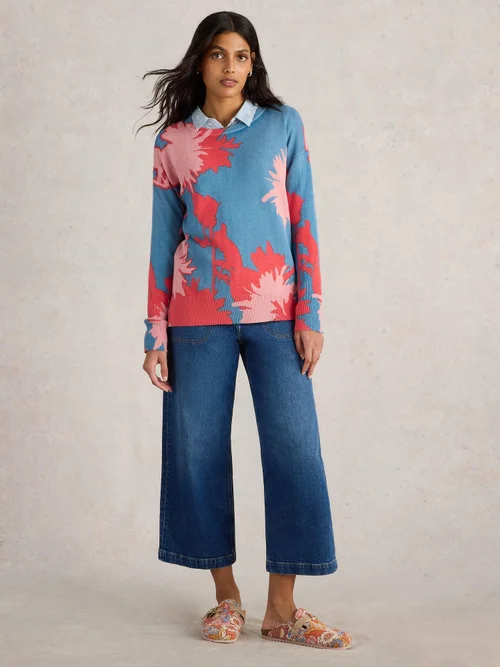 Pull Floral Olive - Blue Pr - 52 Image 2