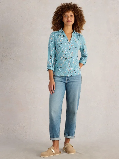 Chemise En Jersey Annie - Teal Pr - 52 Image 2