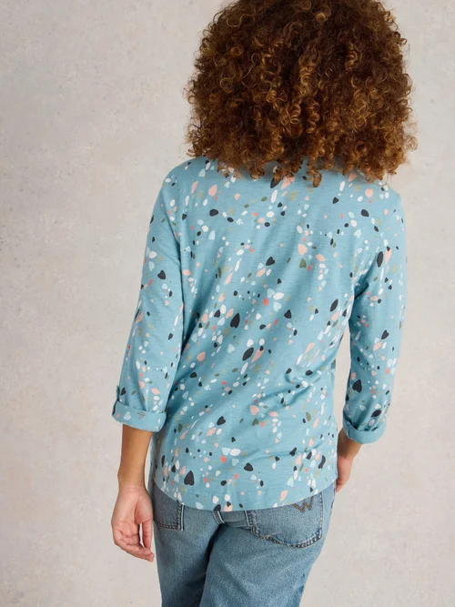 Chemise En Jersey Annie - Teal Pr - 52 Image 4