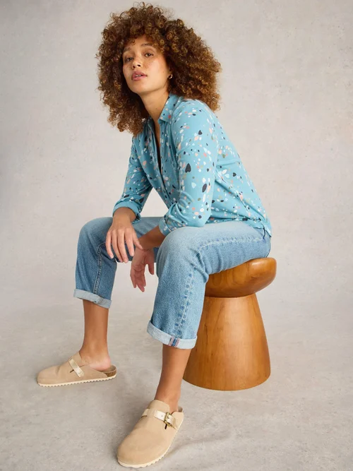 Chemise En Jersey Annie - Teal Pr - 52 Image 1
