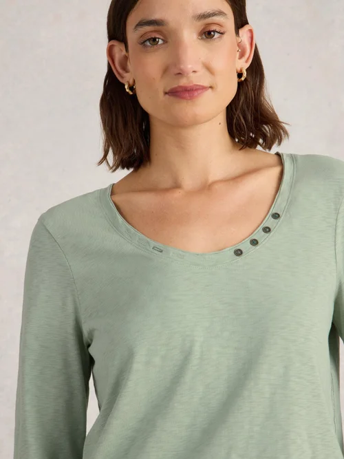 T-shirt à manches 3/4 Nadia - Khaki Grn - 52 Image 3