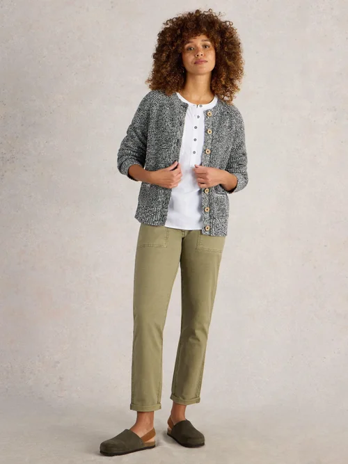 CARDIGAN EN COTON BAILEY - Navy Multi - 52 Image 2