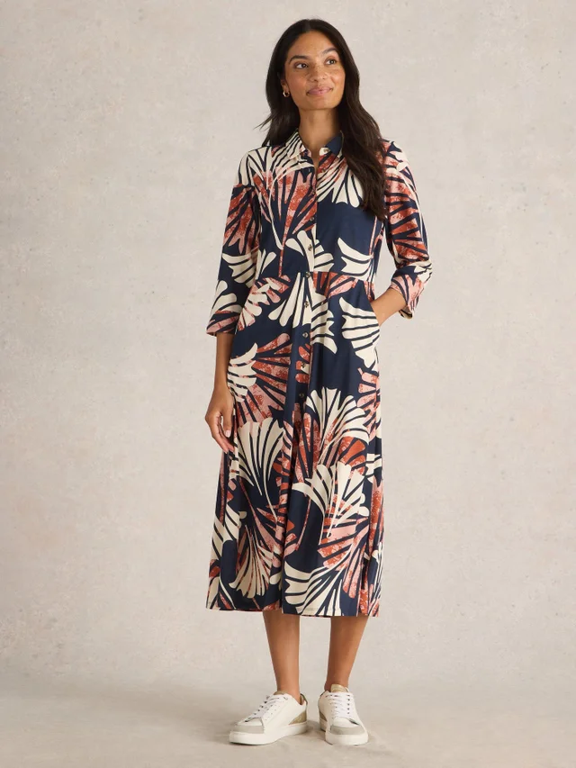 Robe chemise en jersey Rua