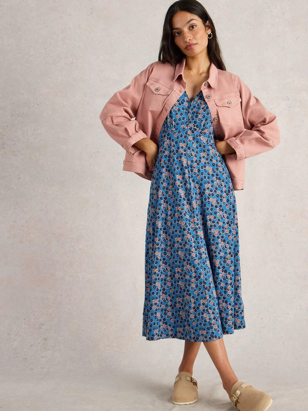 Robe en jersey Megan - Blue Mlt - 52/R Image 1