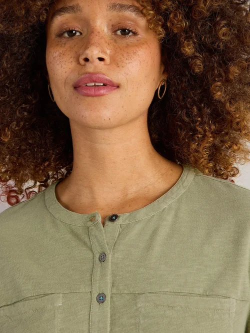 Langarmshirt Beth mit 3/4-Ärmeln - Dus Green - 52 Image 3