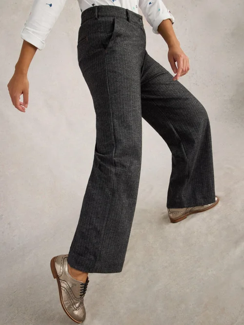 Pantalon large Belle Tweedy - Blk Mlt - 52/R Image 1