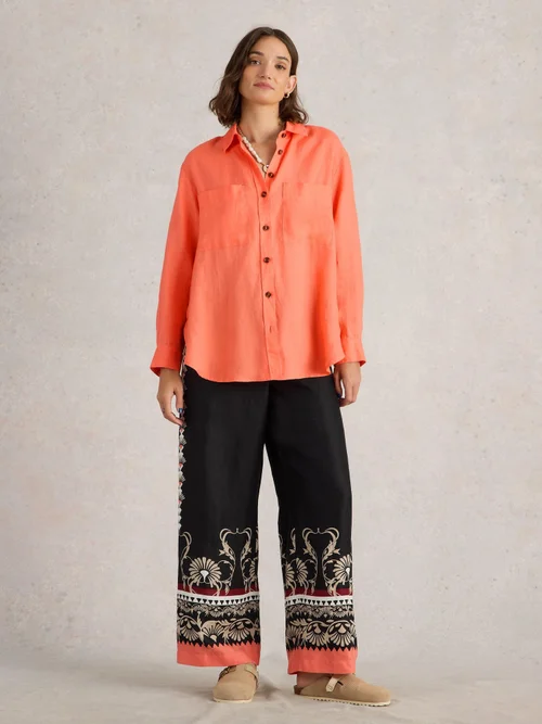 Chemise Lydia en lin - Brt Orange - 52 Image 2