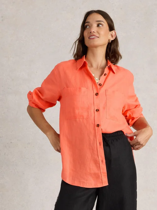 Chemise Lydia en lin - Brt Orange - 52 Image 1