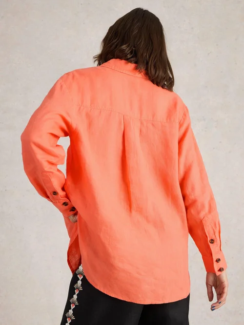 Chemise Lydia en lin - Brt Orange - 52 Image 4