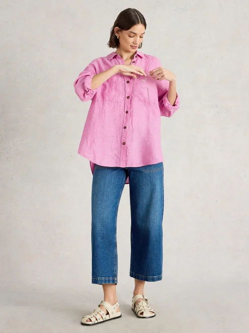 Chemise Lydia en lin - Pink Mlt - 52 Image 2
