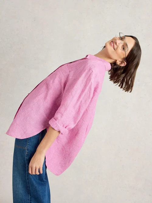Chemise Lydia en lin - Pink Mlt - 52 Image 3
