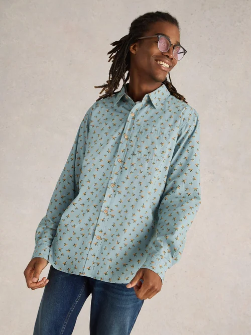 Chemise imprimée origami - Blue Pr - XXXL Image 3